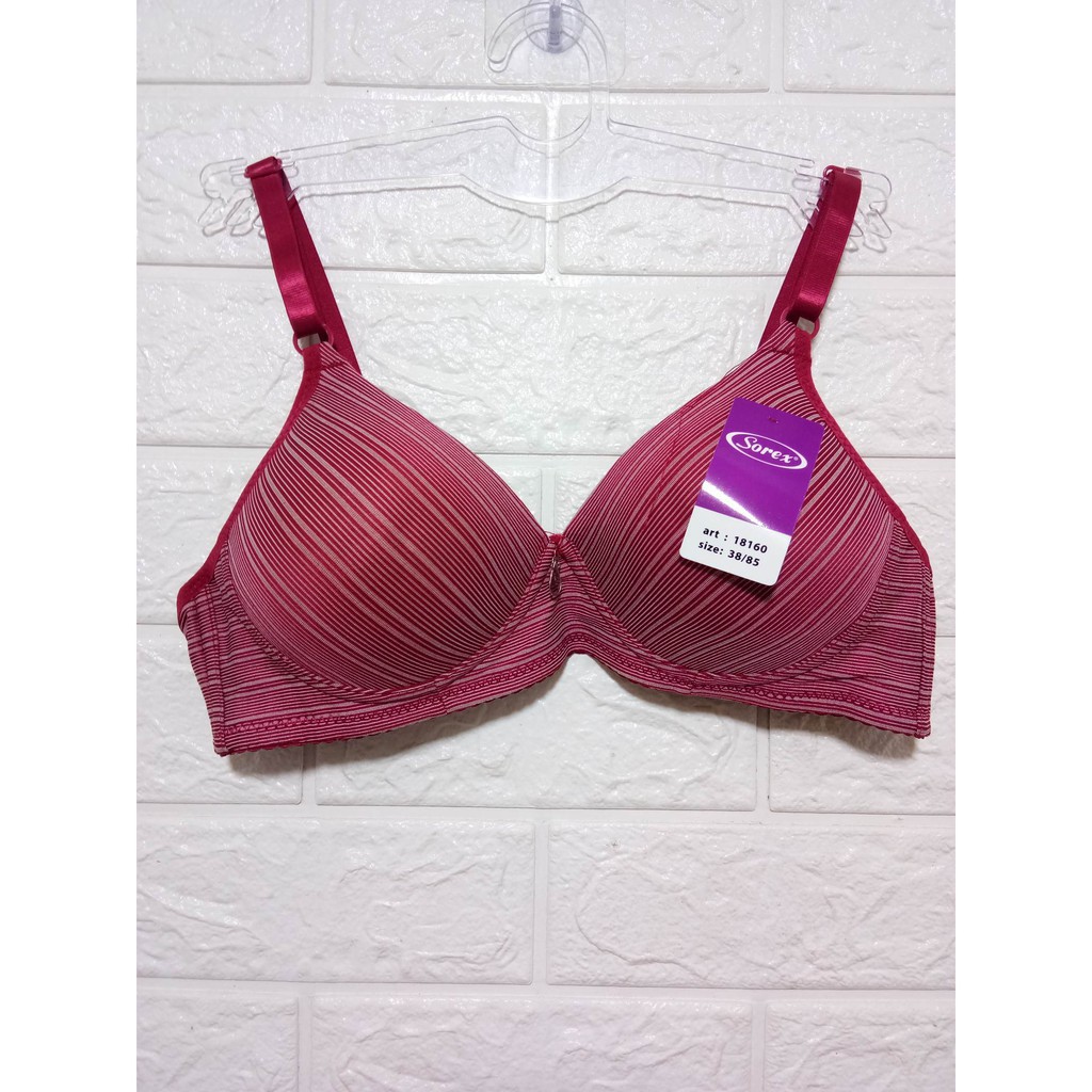 gos  BRA BH FASHION SOREX 18160 Sorex Bra Busa Tanpa Kawat Kait 2 Setara Cup B Jennifer Harian BH