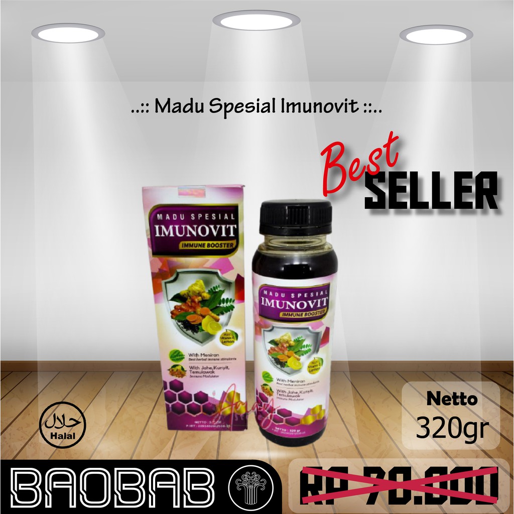 

Madu Spesial Imunovit - 320g Bravina Herbavit | Memperkuat Imun Daya Tahan Tubuh