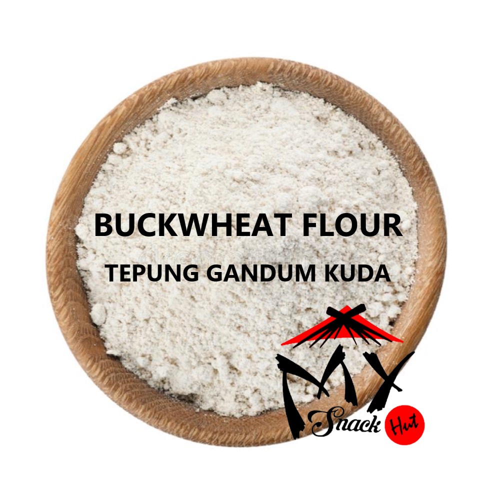 BUCKWHEAT FLOUR 100GR - TEPUNG GANDUM KUDA GLUTEN FREE ORGANIC SOBA KUTTU ATTA QIAO MAI FEN 荞麦粉 IMPORT