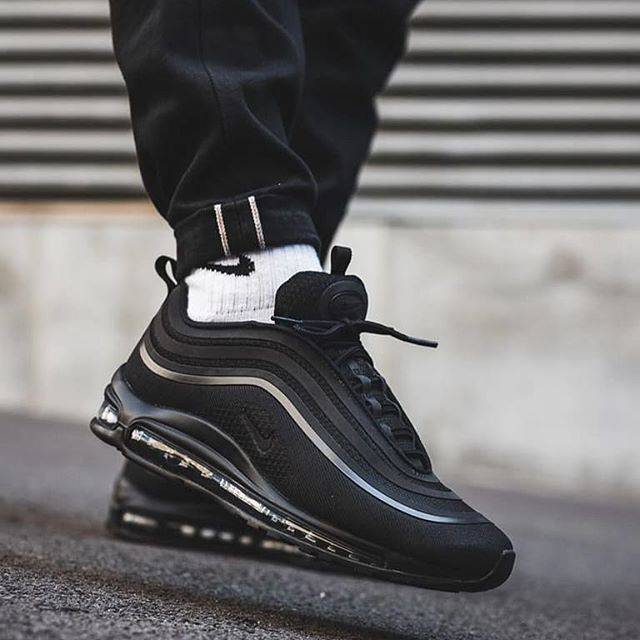 black reflective nike 97