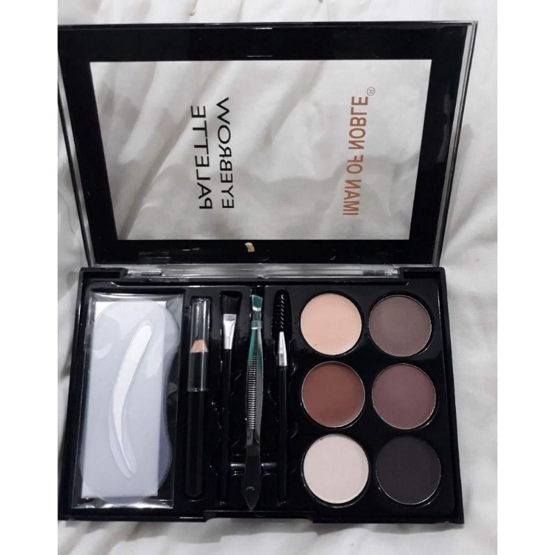 PROMO ECER!! EYEBROW PALETTE+APLIKATOR ALIS IMAN OF NOBLE LENGKAP TERMURAH 8200