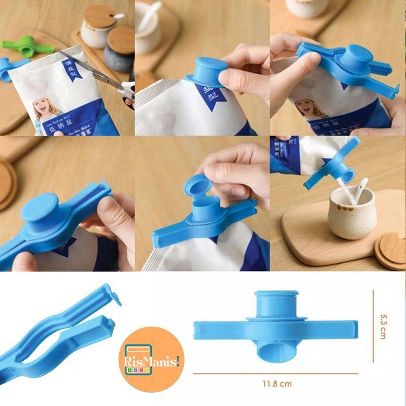 SEAL NOZZLE CLIP - Klip Penjepit Kemasan Makanan Deterjen Camilan Sereal Sabun Minyak Corong Penuang