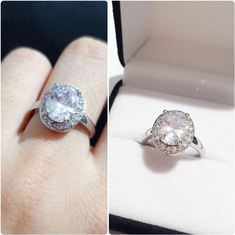 Cincin Titanium Asli silver model Udjust bisa setel besar kecil Anti karat Stainless steel 020