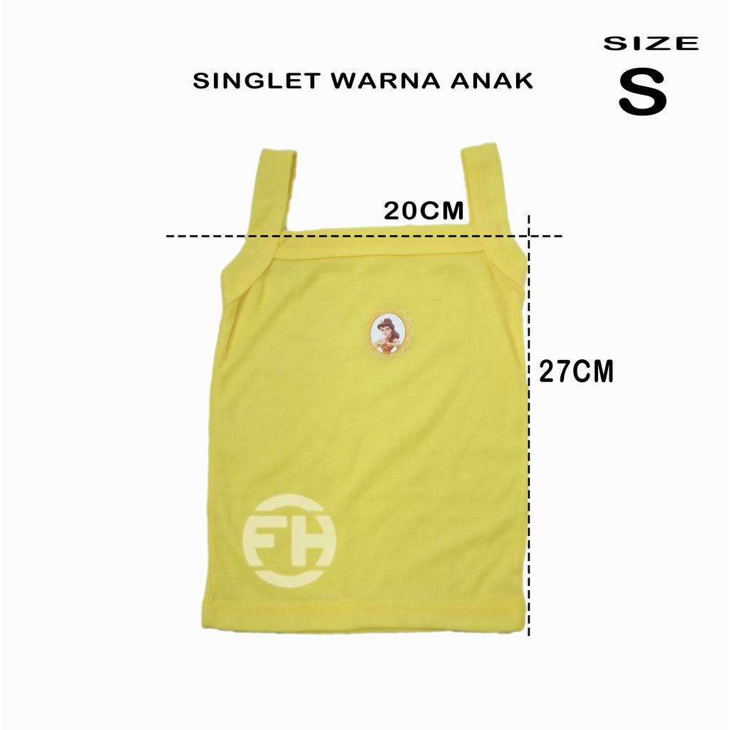 KAOS DALAM ANAK WARNA WARNI / SINGLET ANAK UKURAN XL