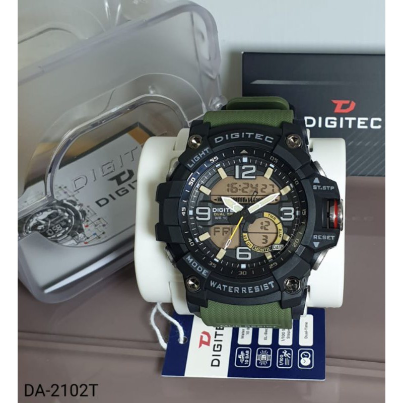 Jam Tangan Cowok DIGITEC DA 2102 / DG 2102 JAM TANGAN PRIA DIGITEC 2102 ORIGINAL ANALOG DIGITAL TAHAN AIR