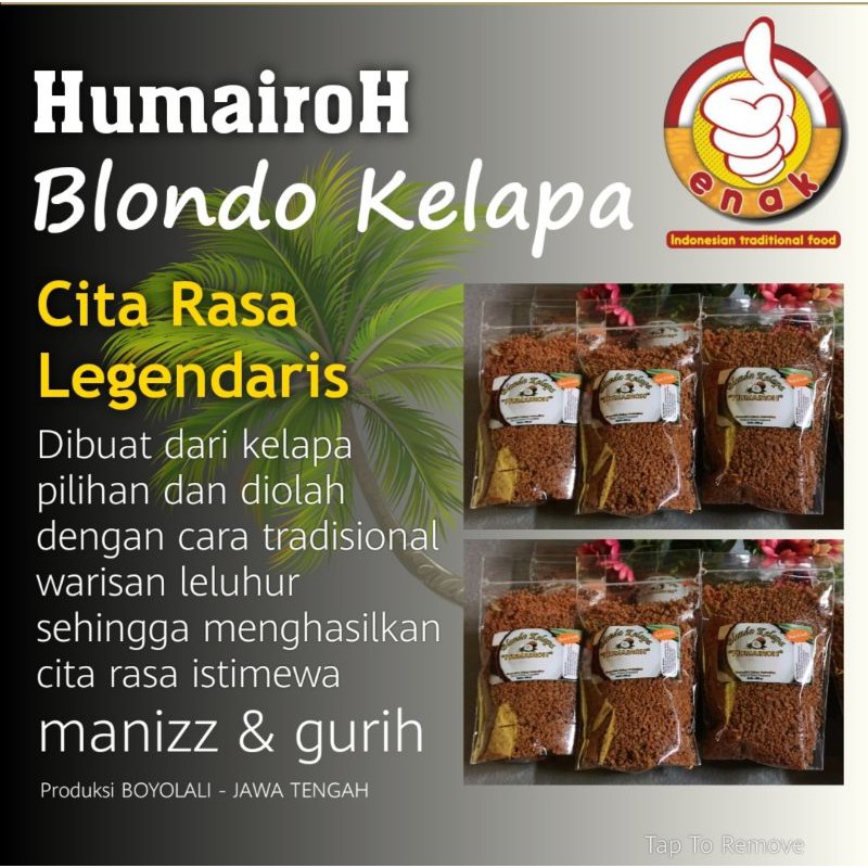 

makanan / snack / cemilan bondo kelapa manis gurih 500 gram