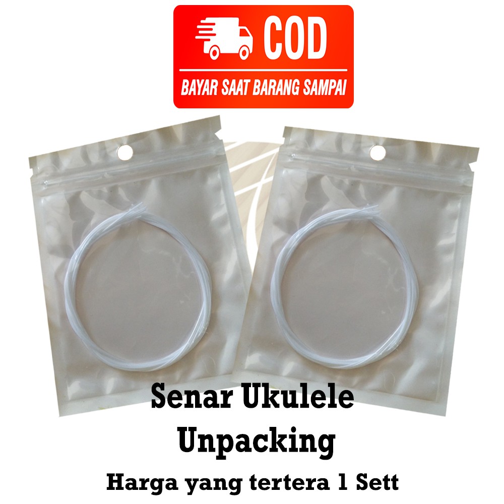 Senar Ukulele Unpack Warna Putih 1 Sett