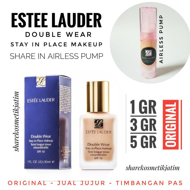 Estee Lauder Foundation Double Wear Stay in Place Make Up Share in Jar