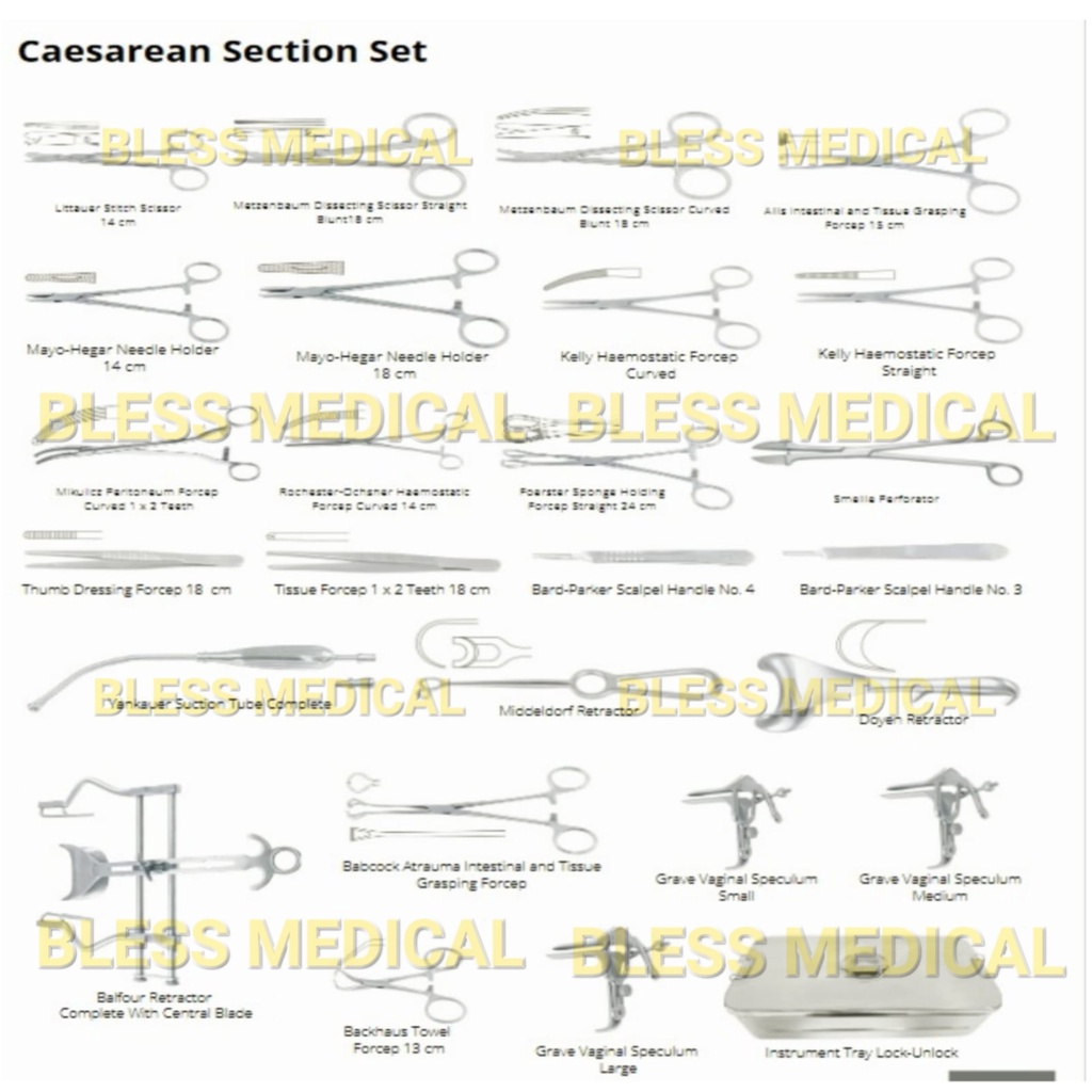 Sectio Cesarean Instrument Set /Set Instrument Caesar/Caesarean Set