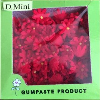 

Gumpaste Dmini Merah Tua 1 Kotak (12gr) Hiasan Fondant Bentuk Bunga