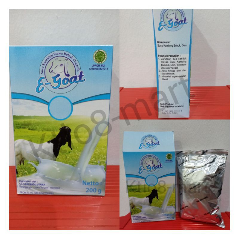 

E-goat Susu Kambing 200gr/susu kambing etawa bubuk organik/semua usia dari BALITA s/d LANSIA