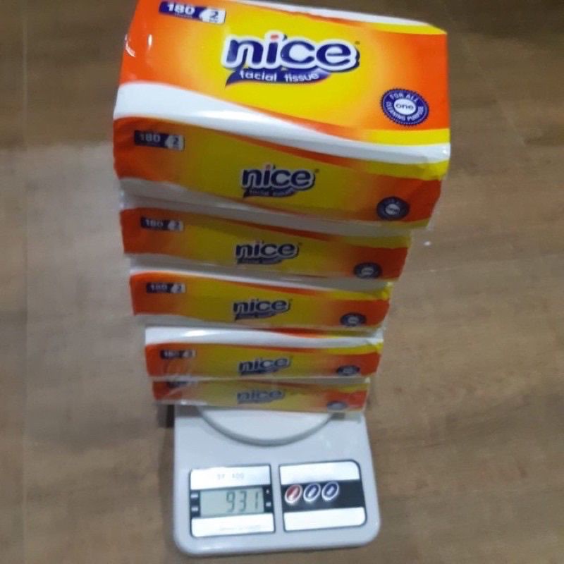 ( promo!!! 5 pics 1KG ) Tissue nice Facial  Tisu 180 Sheets 2ply