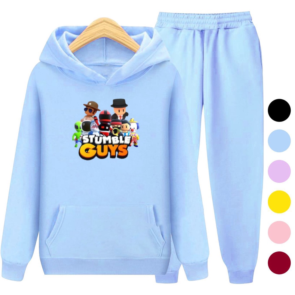 Setelan Anak Sweater Hoodie STUMBLE GUYS / Set Sweater Anak-Remaja Laki Laki Perempuan Size S, M, XL , XXL