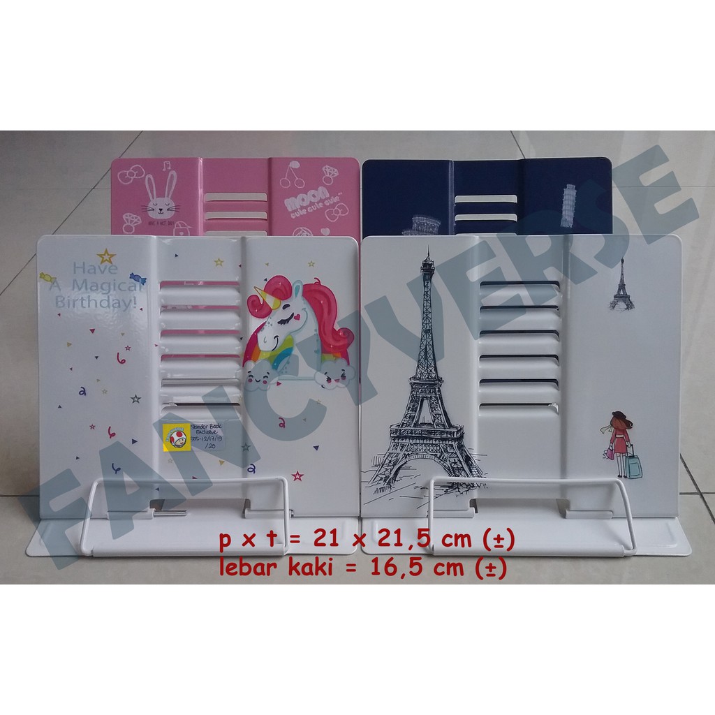 

Book Stand Luxury 555-... / Pembatas Buku Penyangga Buku Penahan Buku