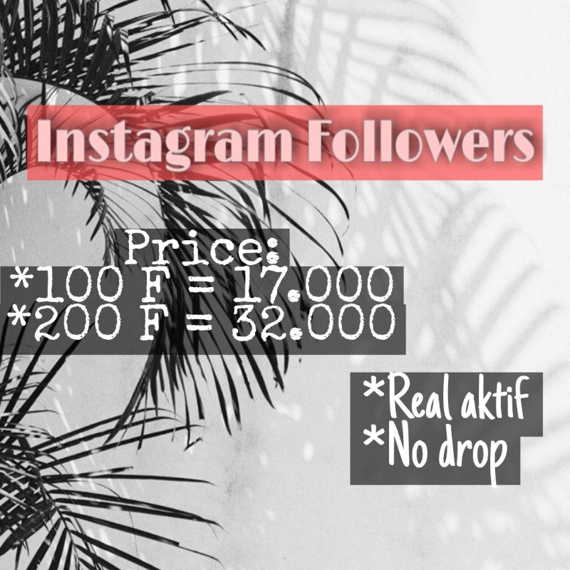 Followers Instagram (100% NO DROP) (REAL)