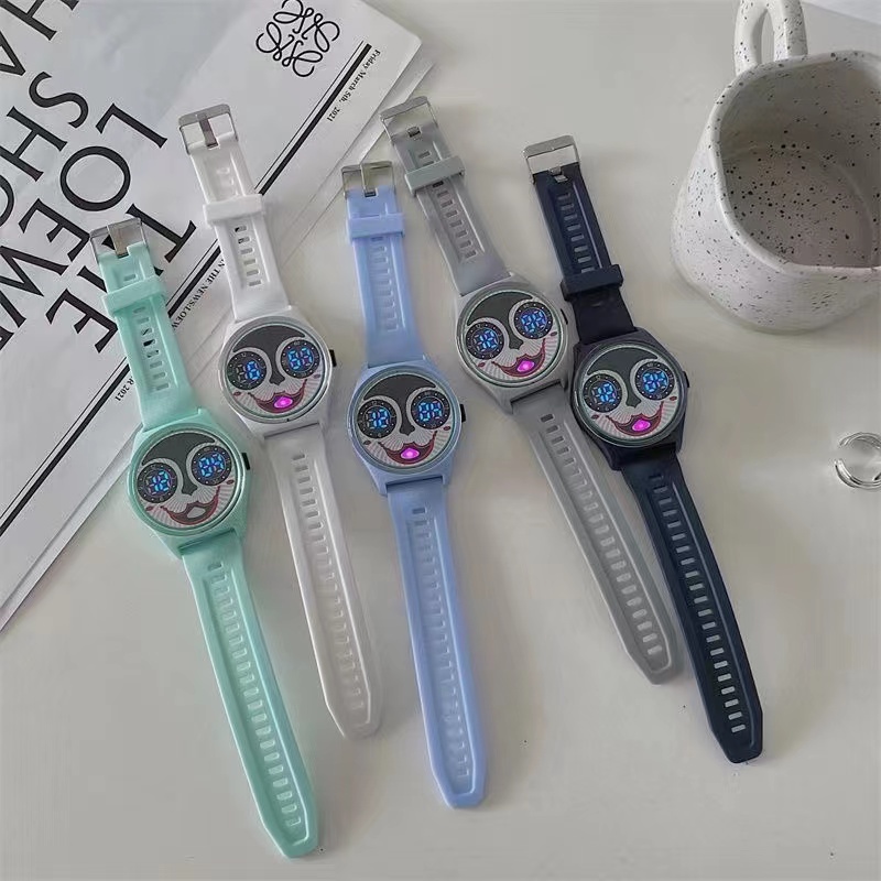 COD✅Jam Tangan Wanita Digital Rubber Vintage Murah Grosir Fashion  W237