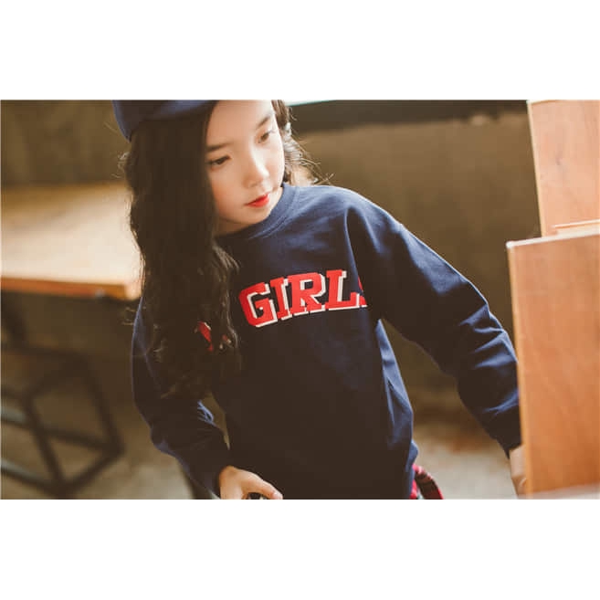 Sweater Fleece Anak Perempuan 1 - 6  tahun / NAVY GO GIRLS Fleece Sweater