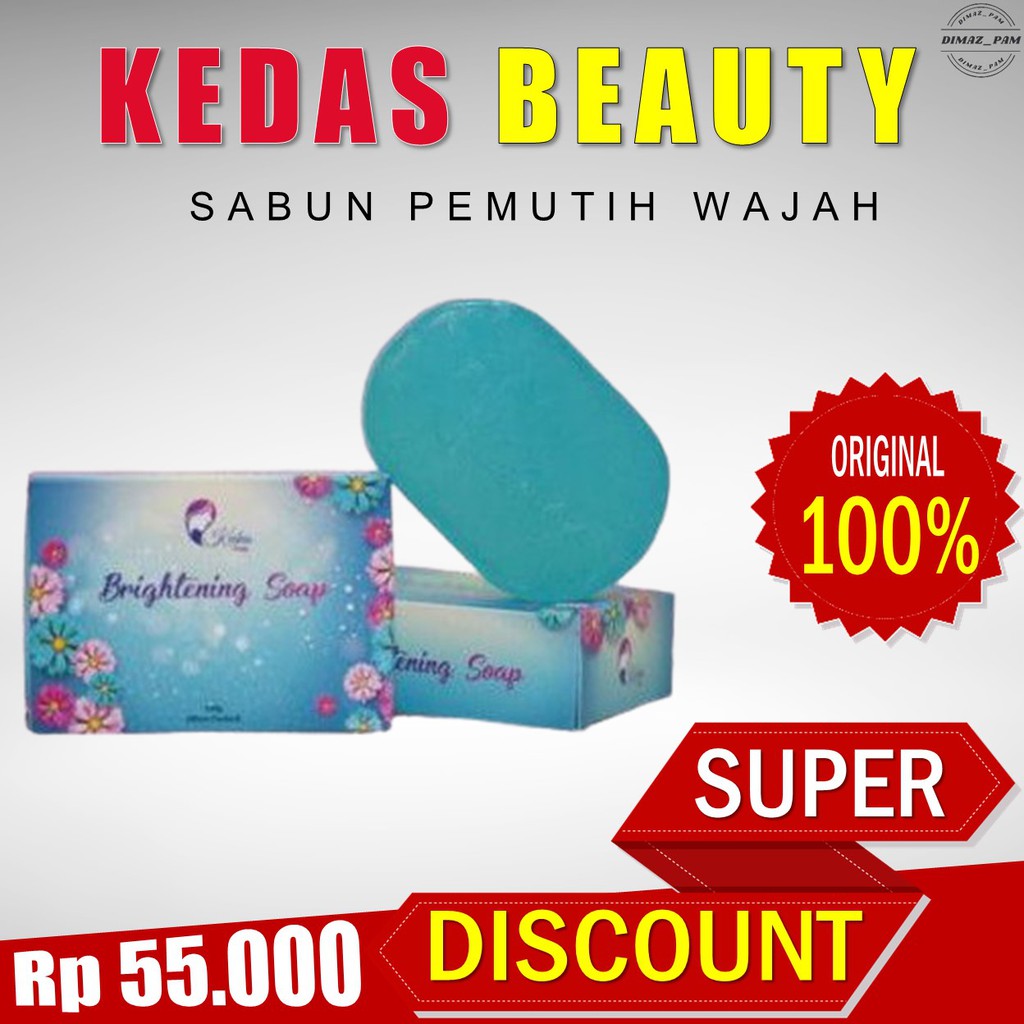 KEDAS BEAUTY sabun kedas beauty sabun obat jerawat collagen pemutih kulit wajah