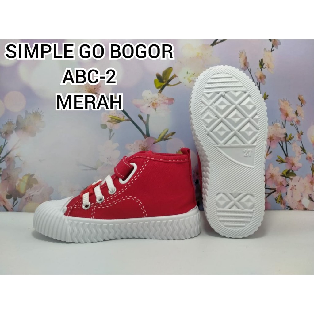 SEPATU IMPORT ANAK BALITA KANVAS ELASTIS MODEL KEKINIAN BEKRO ABC-2 UK 22-32