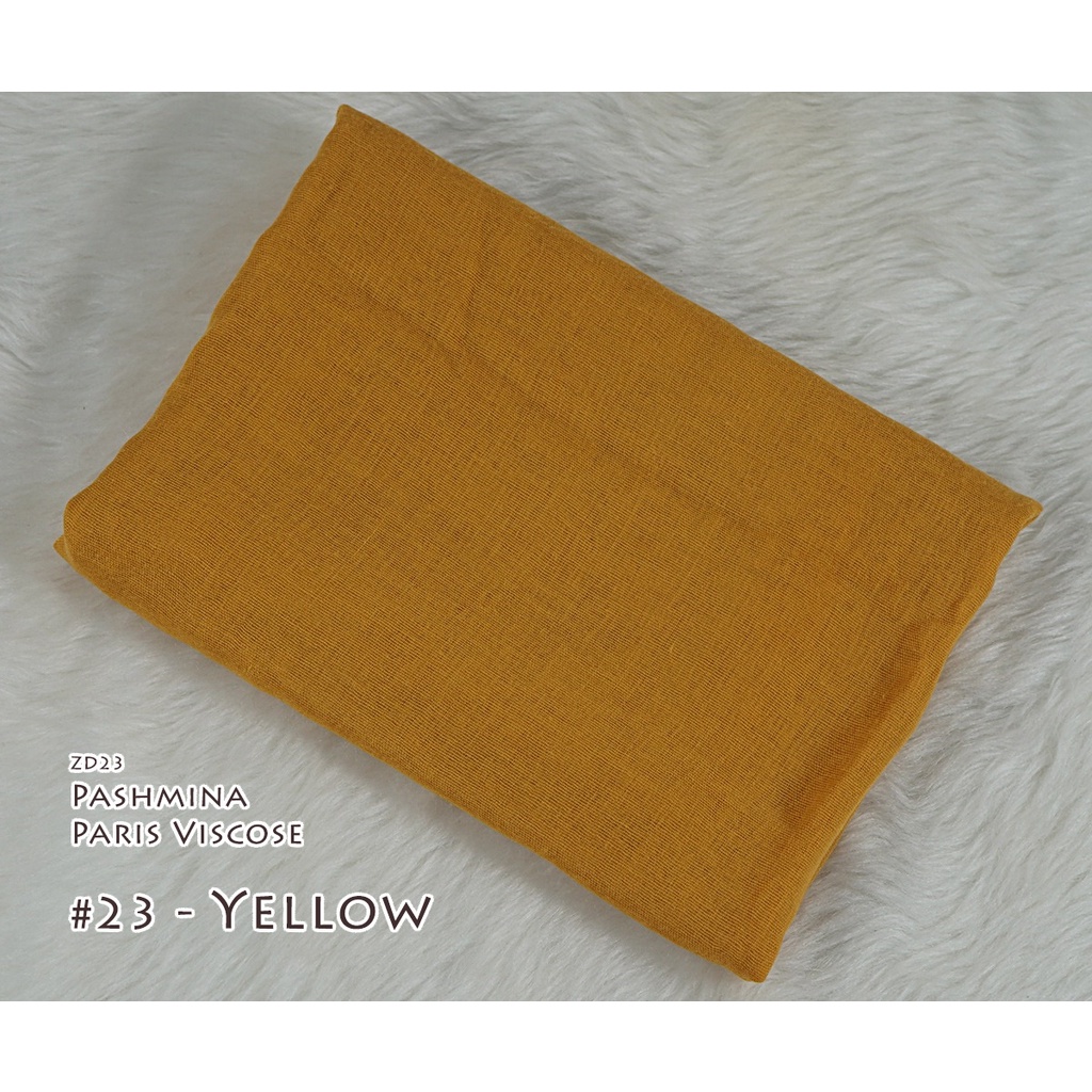 Pashmina Polos Paris Viscose - AYUMI by Luulu Scarf-#23 - Yellow