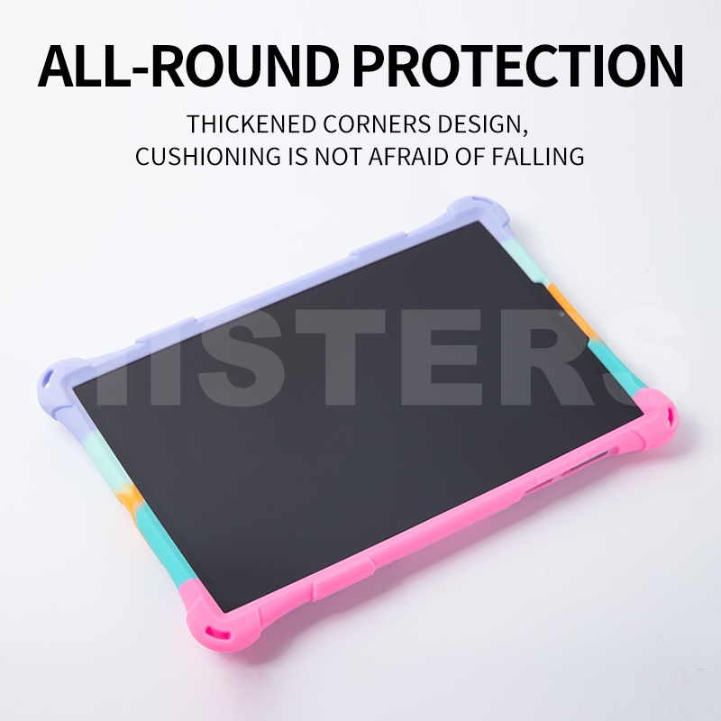 Casing Silikon Untuk Lenovo Tab K10 TB-X6C6F TB-X6C6X TB-X6C6C6Nbf 10.3&amp;quot; Stand Holder Tablet PC Tahan Guncangan