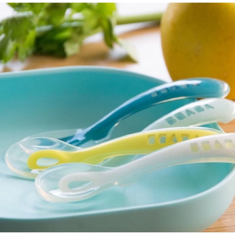 Beaba 2nd Age Silicone Spoon - Sendok Makan Bayi