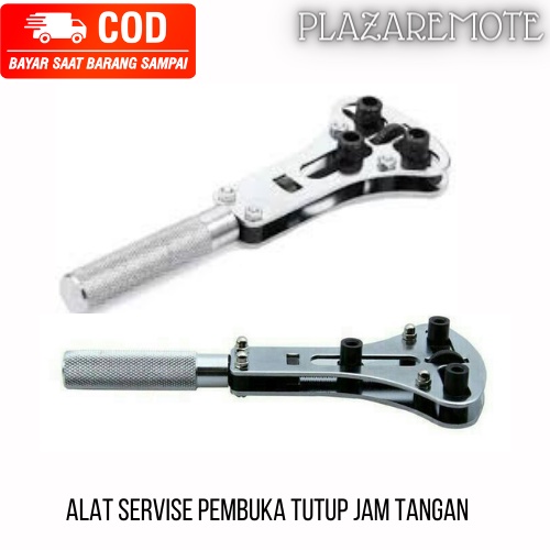 case opener stainless alat pembuka tutup jam tangan kunci jam tangan FULL STAINLESS MODEL WRENCH