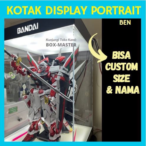 Box Akrilik Action Figure Kotak Akrilik Display Anime Gundam Patung Action Figur Boneka Kotak Displa