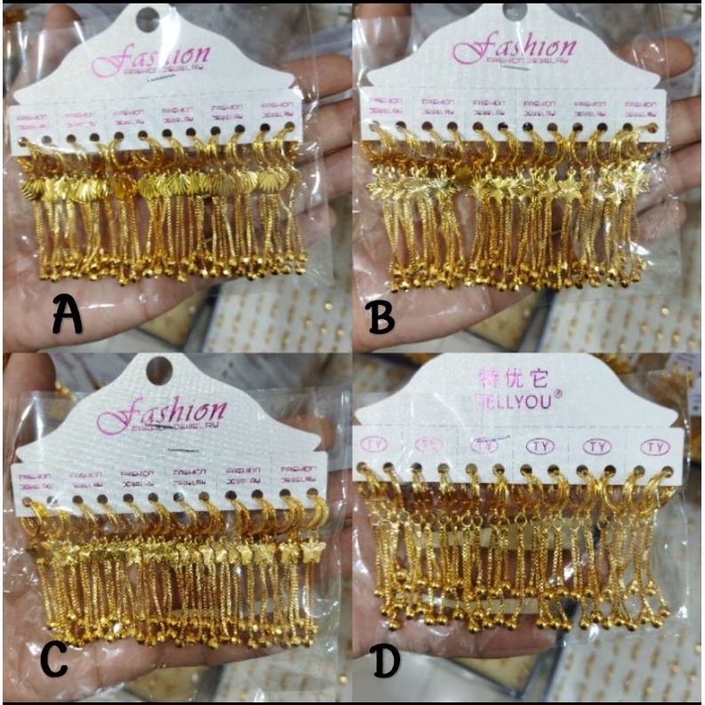 anting juray perhiasan fashion wanita, paket usaha 1 lusin anting