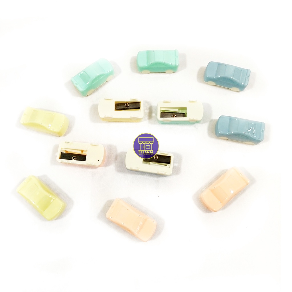 

XIAOLINGJING Rautan Pensil Motif Mobil Mini Warna Pastel- Pcs