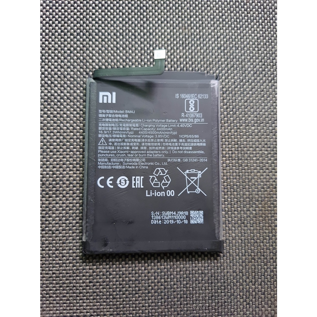 Baterai Original Copotan Redmi Note 8 Pro Type BM4J
