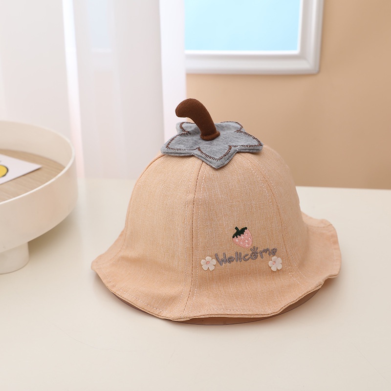 Halomam - Bucket Hat Strawberry ( Topi Bucket Bayi / Topi Bucket Anak Motif )-8