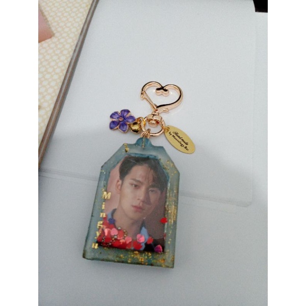 Mingyu Seventeen Kpop Resin gantungan Kunci Omamori