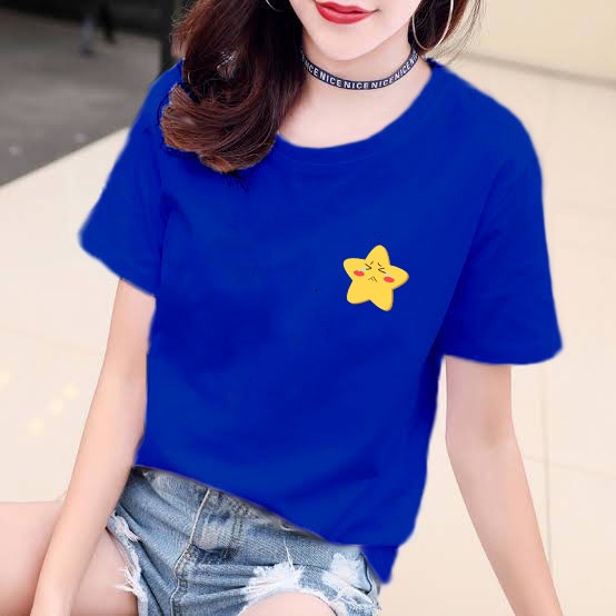 YOURSTYLE1119 - KAOS SAD STAR BAJU KAOS WANITA DISTRO UNISEX OVERSIZE JUMBO KEKINIAN TERLARIS