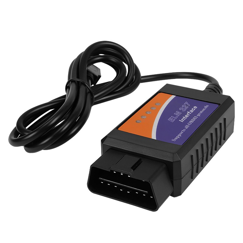 ELM327 OBD2 USB Scanner Car Diagnostic Scanner Mobil USB OBDII