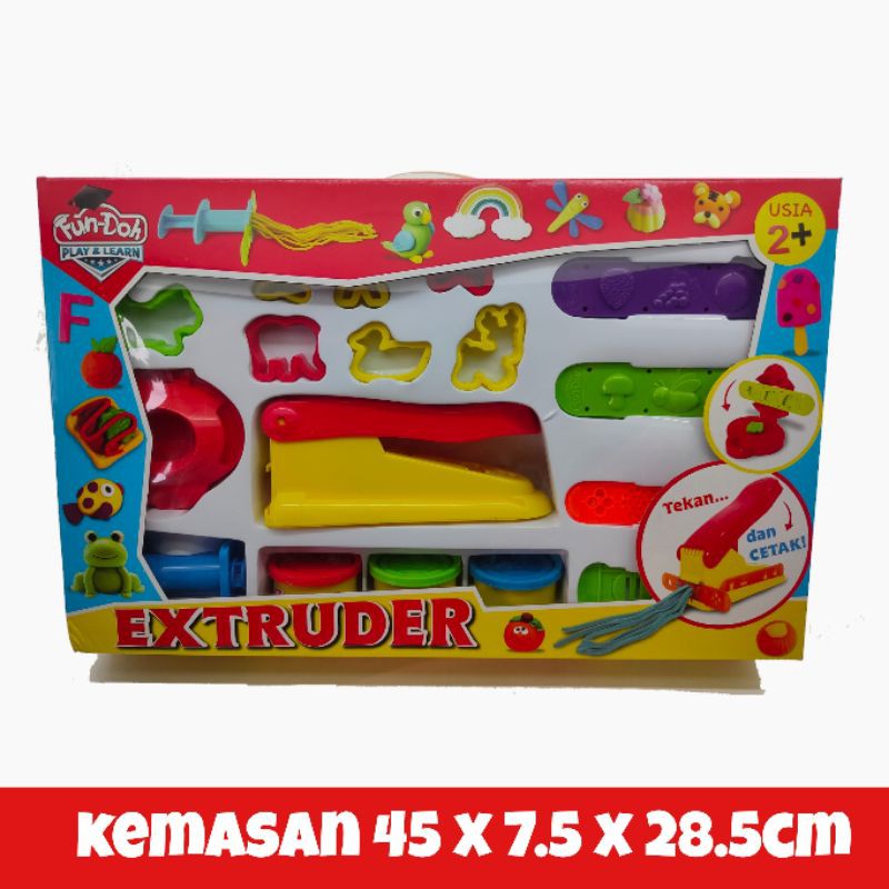 Mainan Lilin Fun-doh Play &amp; learn Extruder