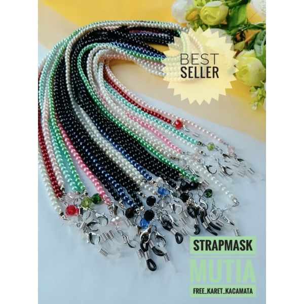 kalung masker mutiara free kait kacamata