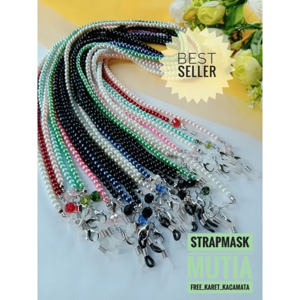 kalung masker mutiara free kait kacamata