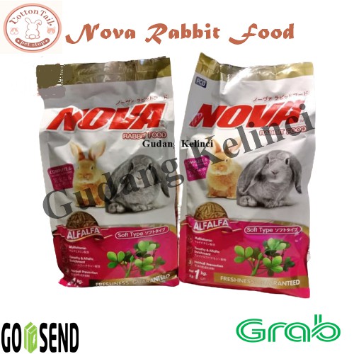 Pelet / makanan kelinci nova / nova rabbit food / NOVA ALFALFA PINK