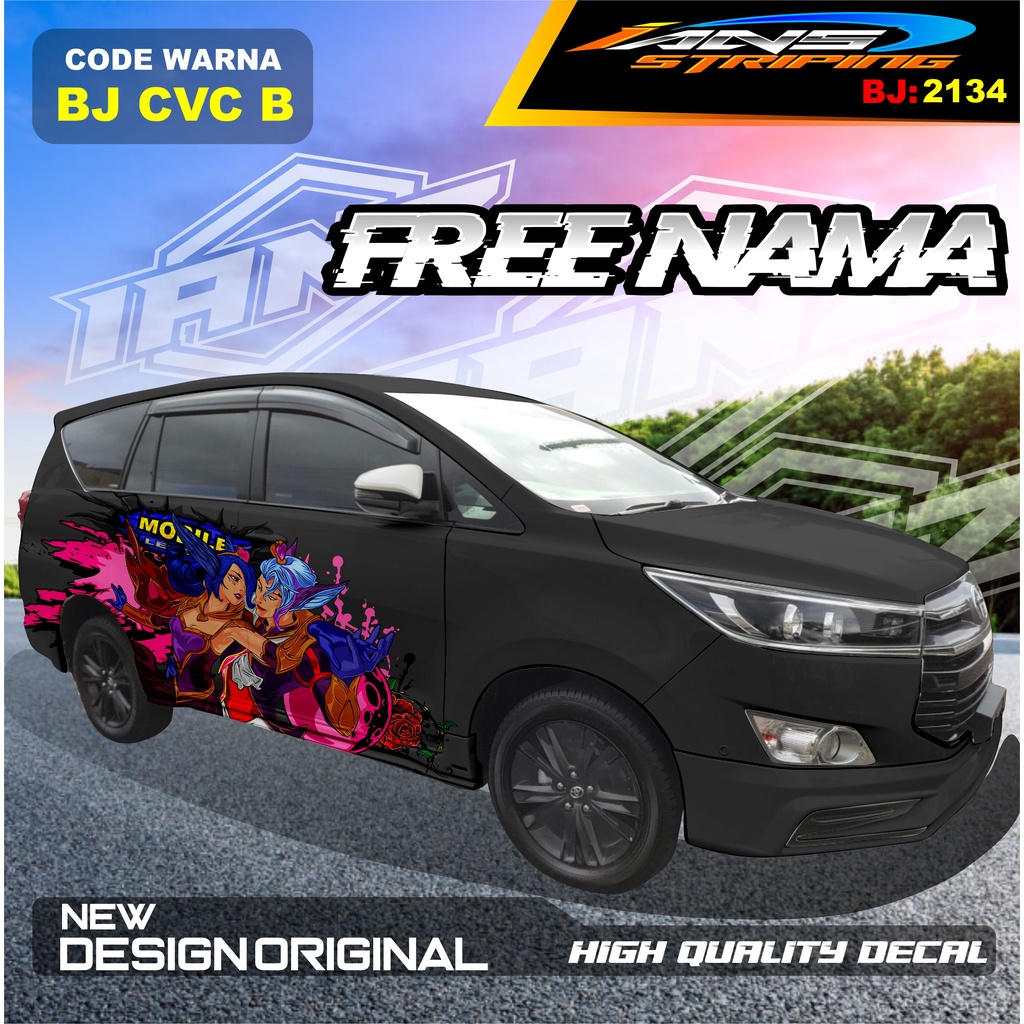 DECAL MOBIL INNOVA REBORN / VARIASI STICKER MOBIL AVANZA  / STIKER MOBIL XENIA / DECAL STIKER MOBIL PAJERO SPORT