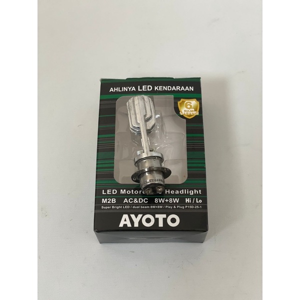 Lampu Depan  Led Motor AYOTO M2B H6 AC &amp; DC Motor All Matic / Bebek