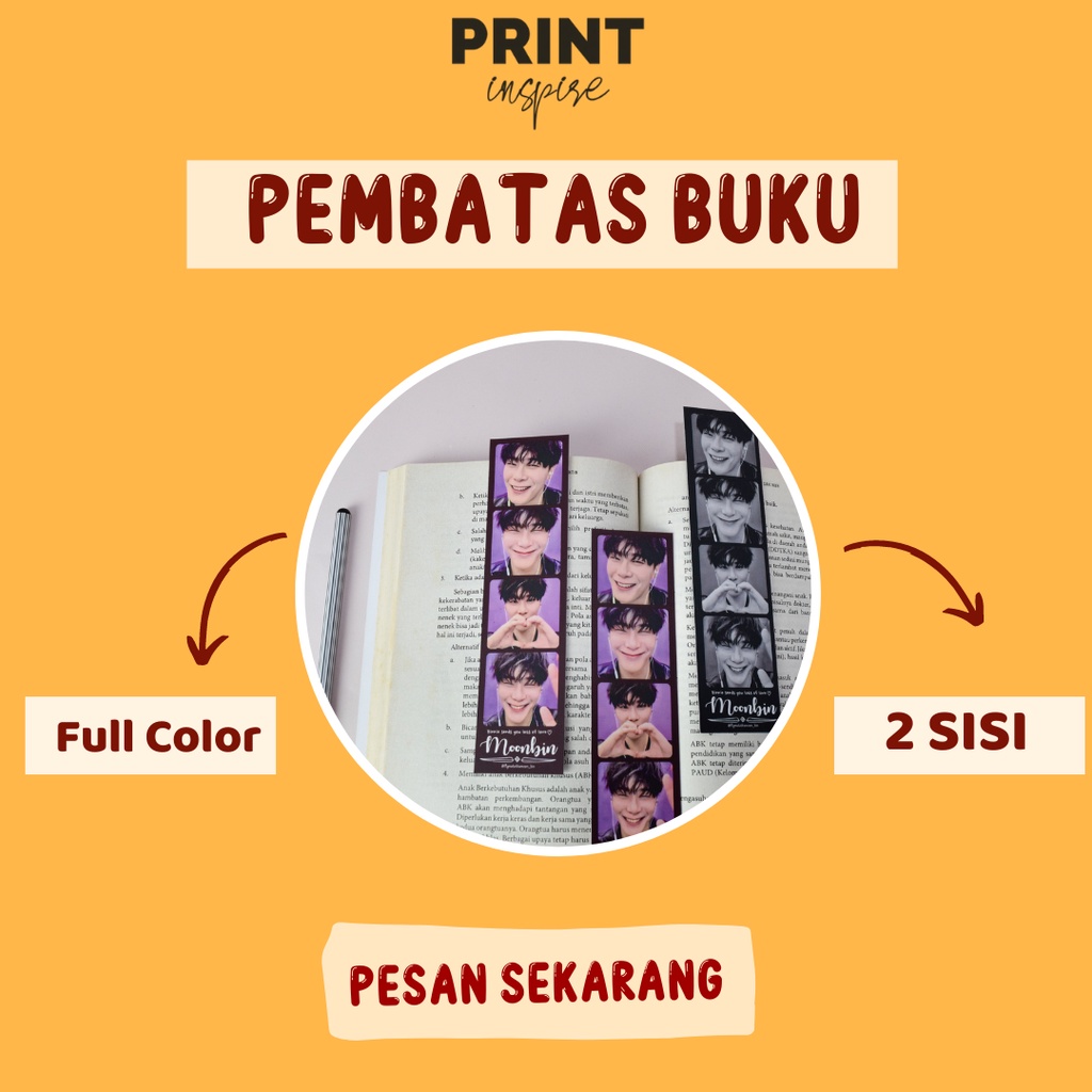 

Pembatas Buku Full Color 2 Sisi/ Bookmark K-Pop/ Cetak Pembatas Buku