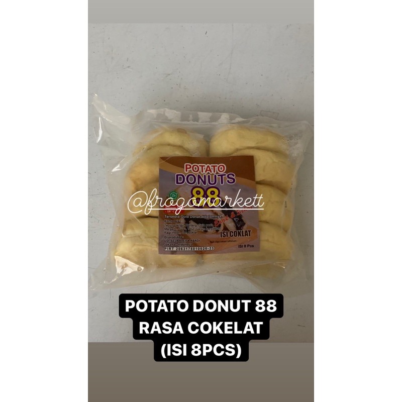 Potato Donut 88 Polos (Isi 10pcs) / Coklat (Isi 8pcs)