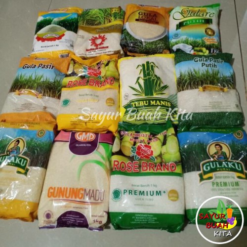 

Gula Pasir Kemasan 1Kg Merk Tergantung Stok