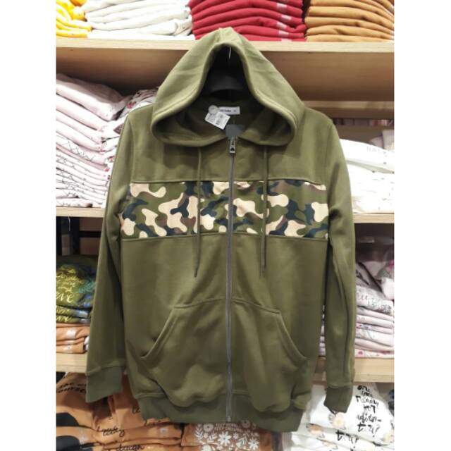 Jaket hoodie pria army 002 brand matahari