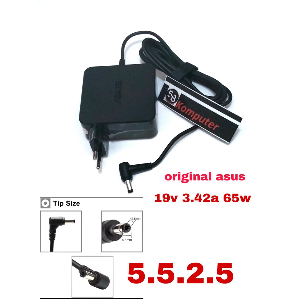 Adapter charger laptop Asus X550C A450C Y481C Notebook 19V 3.42A 65W 5.5*2.5mm