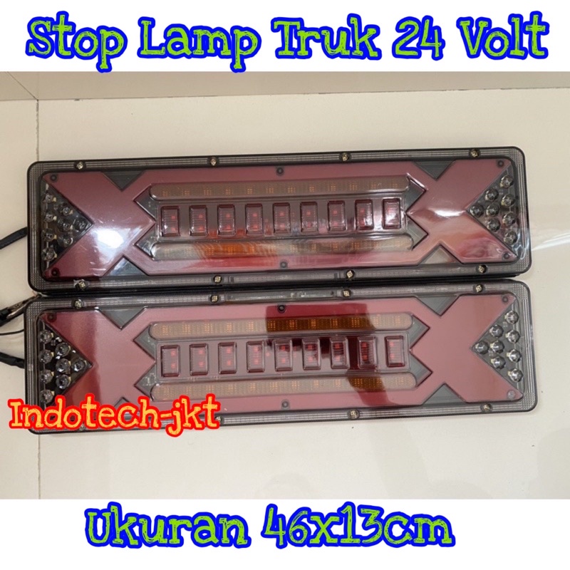 Stop Lamp Lampu Belakang Truk 24 Volt Model X