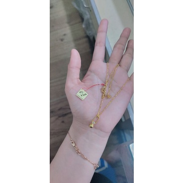 Kalung Liontin Permata Putih kadar 375 | UBS | Stok terbatas | Emas asli | Emas Jakarta | Kalimantan