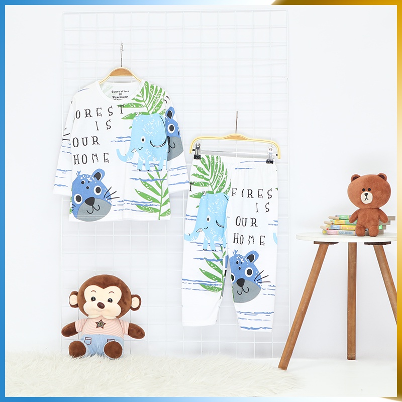 Stelan Baju Tidur Panjang Anak Piyama Tangan Panjang Anak Baju Tidur Celana Panjang Anak Setelan Kao