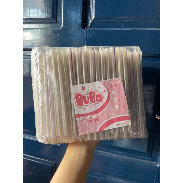 Sedotan boba plastik merk buba